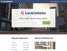 Tablet Screenshot of localjobster.com